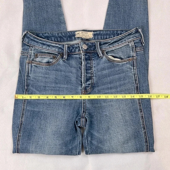 Free People High Rise Button Fly Skinny Jean Size 26 - Picture 9 of 10